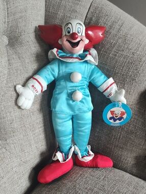 Vintage Bozo The Clown Plush Doll - Larry Harmon Pictures Original Tag